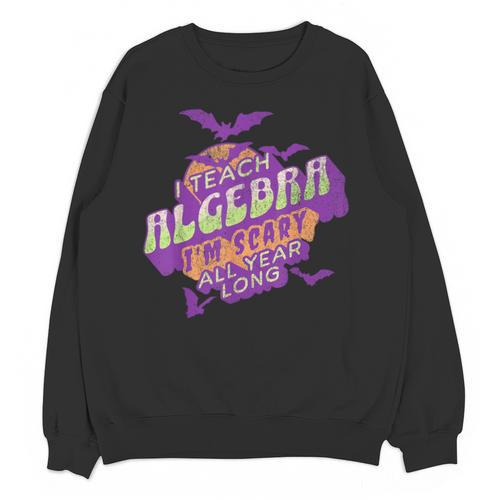 Algebra Teacher Halloween Spooky Ghost Math Mathematics Grad Unisex Sweatshirt - teacherstshirts.com AU