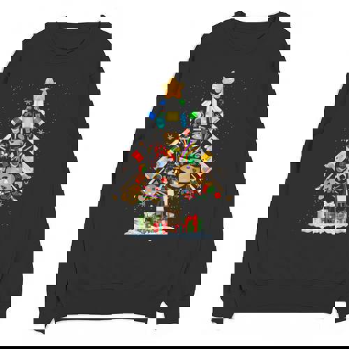 Art Christmas Tree Merry Christmas Artist Art Teacher Unisex Sweatshirt - teacherstshirts.com