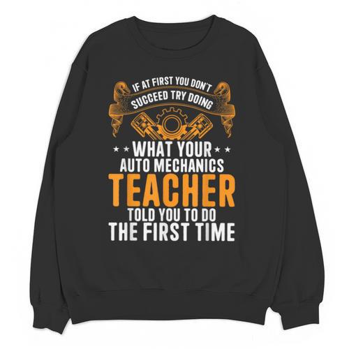 Auto Mechanic Teacher Car Repair Auto Mechanic Unisex Sweatshirt - teacherstshirts.com AU