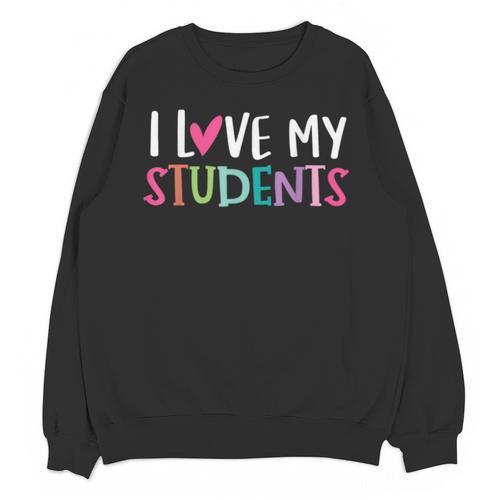 Back To School I Love My Students Teachers Women Boys Girls Unisex Sweatshirt - teacherstshirts.com AU