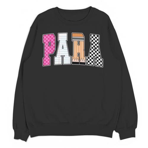 Back To School Teacher Para Preppy Checkered Para Life Unisex Sweatshirt - teacherstshirts.com