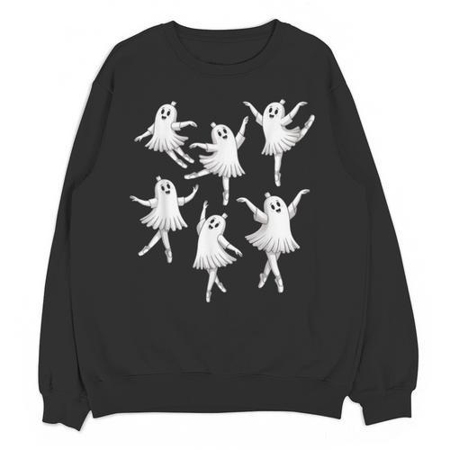 Ballet Ghost Dancer Spooky Dance Teacher Halloween Costume Unisex Sweatshirt - teacherstshirts.com AU