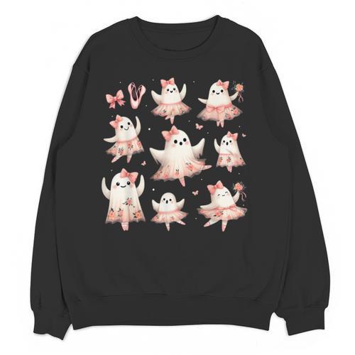 Ballet Ghost Ballet Dancer Spooky Dance Teacher Halloween Unisex Sweatshirt - teacherstshirts.com AU