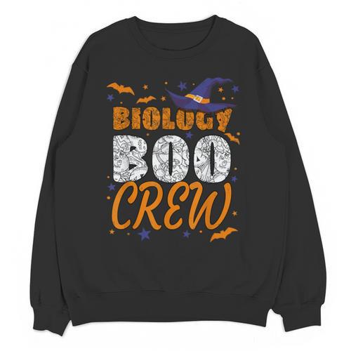 Biology Boo Crew Halloween Biology Teacher Matching For Men Women Kids Unisex Sweatshirt - teacherstshirts.com UK