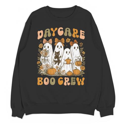 Boo Crew Daycare Teacher Matching Halloween Costume Ghost Unisex Sweatshirt - teacherstshirts.com AU