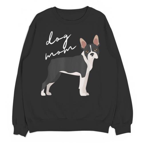 Boston Terrier Dog Mom Woman Women Unisex Sweatshirt - Bostonterriersmerch.com