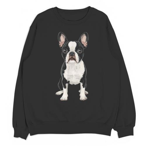Boston Terrier Dog Motif Pet Art Boston Terrier For Men Women Kids Unisex Sweatshirt - Bostonterriersmerch.com
