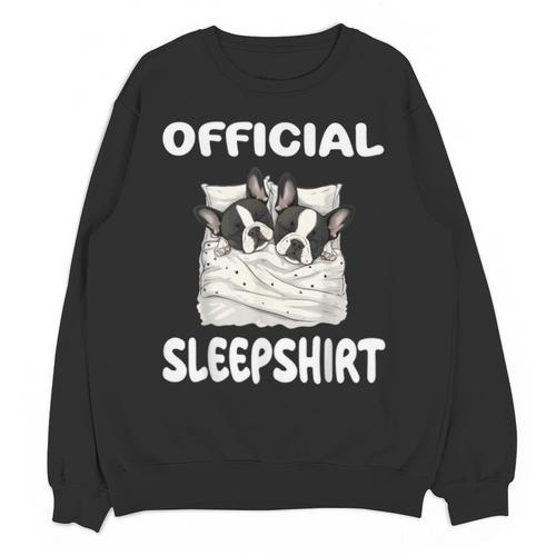 Boston Terrier Dog Official Sleepshirt Pajamas Nightgown For Men Women Girls Kids Unisex Sweatshirt - Bostonterriersmerch.com UK