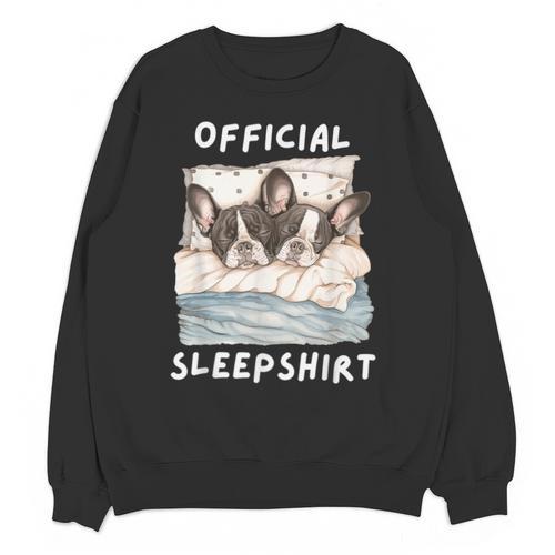 Boston Terrier Dog Official Sleepshirt Pajamas Nightgown Men Women Girls Kids Unisex Sweatshirt - Bostonterriersmerch.com UK