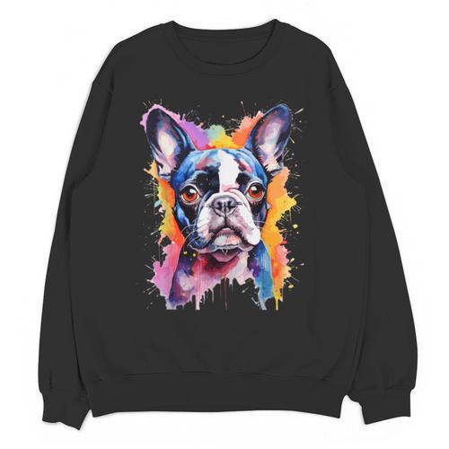Boston Terrier Lover Pop Art Color Boston Terrier Dog For Men Women Girls Kids Unisex Sweatshirt - Bostonterriersmerch.com