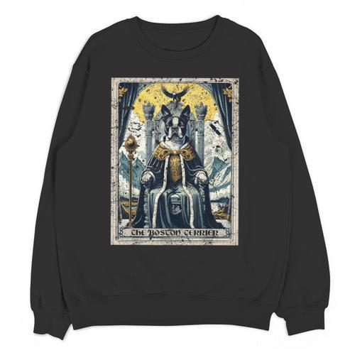 Boston Terrier Tarot Card Dog Unisex Sweatshirt - Bostonterriersmerch.com