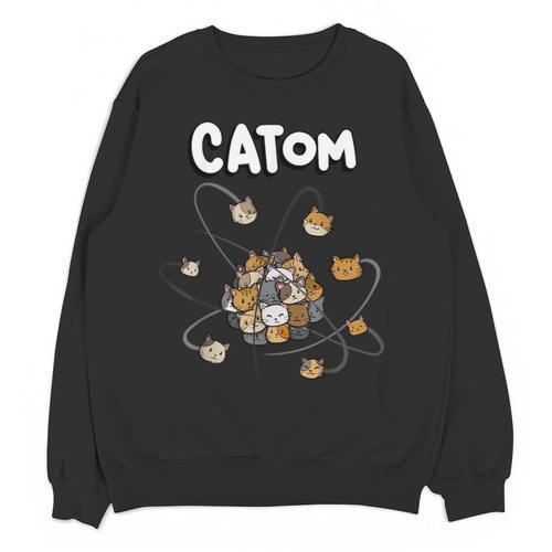 Catom Science Teacher Chemistry Lover Physics School Cat Unisex Sweatshirt - teacherstshirts.com AU