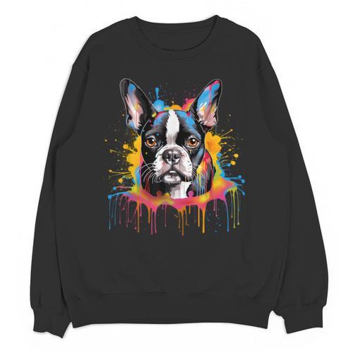 Colorful Boston Terrier Dog For Men Women Kids Unisex Sweatshirt - Bostonterriersmerch.com