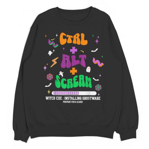 Computer Teacher Spooky Halloween Technology STEM Engineer Unisex Sweatshirt - teacherstshirts.com