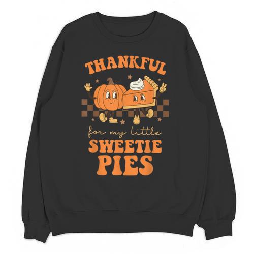 Cute Thanksgiving Teacher Thankful For My Sweetie Pies Mom Unisex Sweatshirt - teacherstshirts.com AU