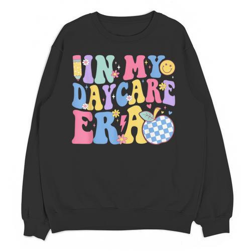 In My Daycare Era Groovy Teacher Daycare First Day Of School Unisex Sweatshirt - teacherstshirts.com UK