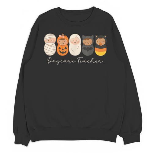 Daycare Teacher Halloween Infant Squad Spooky Childcare Fall Unisex Sweatshirt - teacherstshirts.com AU