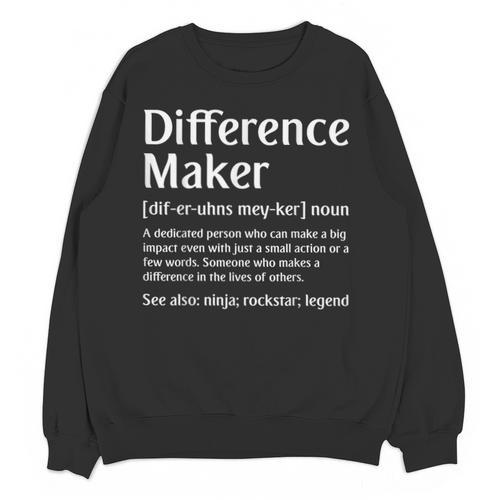 Difference Maker Definition Vintage Teachers Mom Boss Women Unisex Sweatshirt - teacherstshirts.com UK