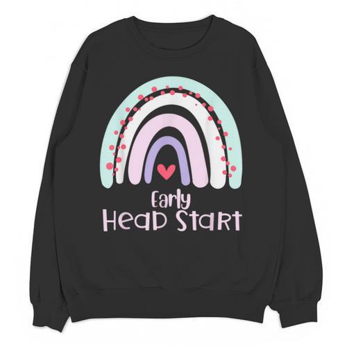 Early Headstart Cute Retro Rainbow Teachers Unisex Sweatshirt - teacherstshirts.com DE