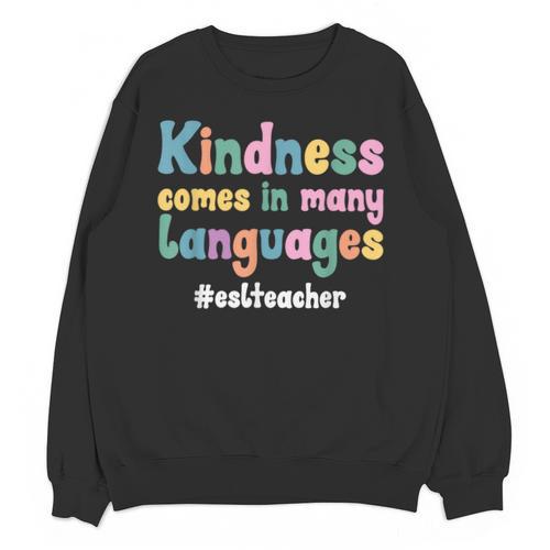 ESL Teacher English As A Second Language Teacher Unisex Sweatshirt - teacherstshirts.com