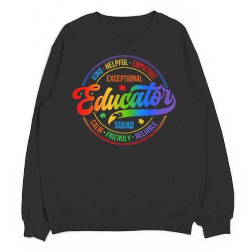 Exceptional Educator Squad Special Education Teacher Autism Unisex Sweatshirt - teacherstshirts.com AU