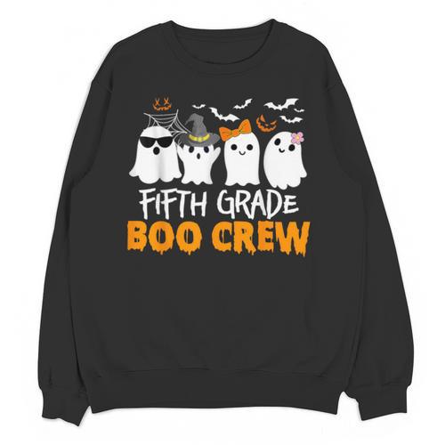 Fifth Grade Boo Crew Halloween Teacher Costume Unisex Sweatshirt - teacherstshirts.com UK