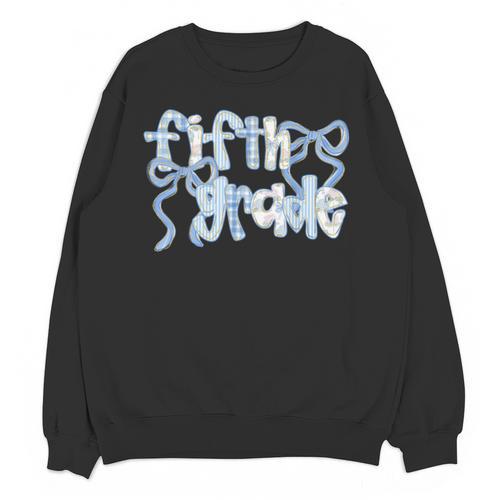 Fifth Grade Team Coquette Bow 5th Grade Teacher Girl Kid Unisex Sweatshirt - teacherstshirts.com UK