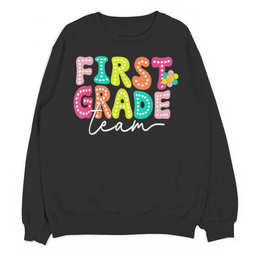 First Grade Team Teacher Back To School 1st Grade Squad Kids Unisex Sweatshirt - teacherstshirts.com UK