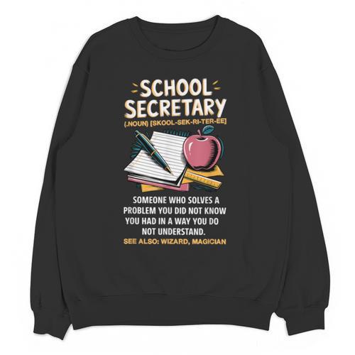 Front Office Teacher Admin Meaning School Secretary Unisex Sweatshirt - teacherstshirts.com