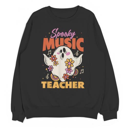 Groovy Faboolous Spooky Music Teacher Halloween Men Women Unisex Sweatshirt - teacherstshirts.com AU