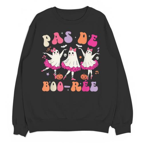 Halloween Dance Teacher Pas De Boo-Ree Ghost Ballet Dancer Unisex Sweatshirt - teacherstshirts.com DE