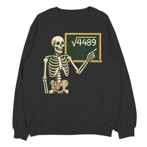 Halloween Skeleton 67 Meme Square Root 4489 Math Teacher Unisex Sweatshirt - teacherstshirts.com UK