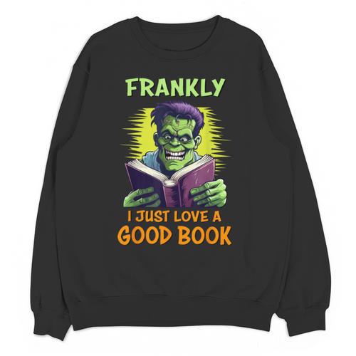 Halloween Teacher Librarian Frankenstein Reading Books Unisex Sweatshirt - teacherstshirts.com