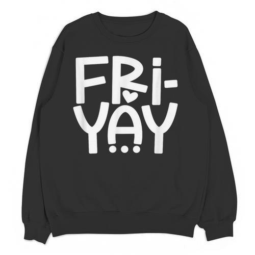 Happy Friyay Teacher Shirt Cute Teacher Fashion Fri-Yay Unisex Sweatshirt - teacherstshirts.com CA