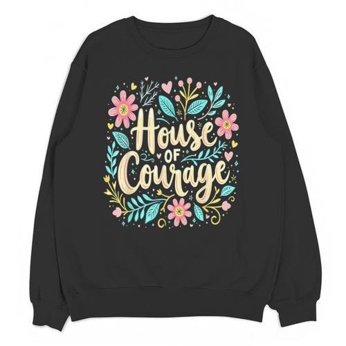 House Of Courage Flowers RCA School Teacher Student Tee Unisex Sweatshirt - teacherstshirts.com CA