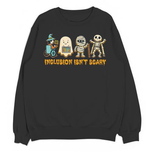Inclusion Isn't Scary Halloween Sped Teacher Women Men Unisex Sweatshirt - teacherstshirts.com