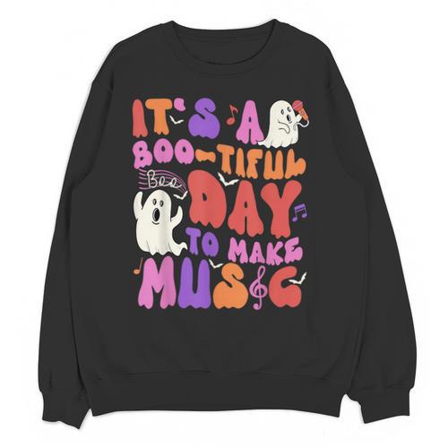 It's a Bootiful Day To Make Music Halloween Music Teacher Unisex Sweatshirt - teacherstshirts.com UK