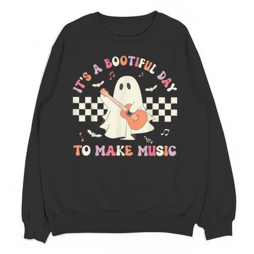 It's A Bootiful Day To Make Music Teacher Musician Halloween For Men Women Kids Unisex Sweatshirt - teacherstshirts.com