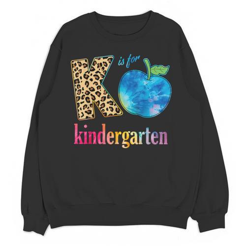 K Is For Kindergarten Teacher Tie Dye Back To School Kinder For Men Women Girls Kids Unisex Sweatshirt - teacherstshirts.com DE