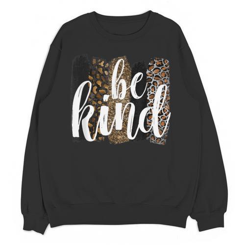 Be Kind Women Inspirational Teacher Animal Print Unisex Sweatshirt - teacherstshirts.com DE