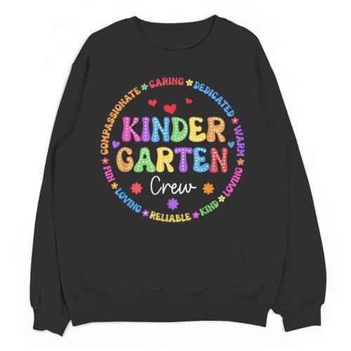 Kindergarten Crew Funy Back To School Teachers Kids Students Unisex Sweatshirt - teacherstshirts.com UK