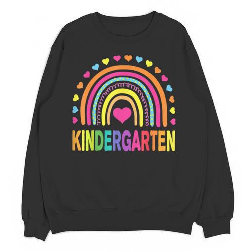 Kindergarten Rainbow Girls Boys Teacher Team Kinder Squad Unisex Sweatshirt - teacherstshirts.com UK