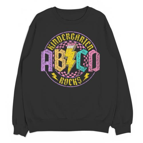Kindergarten Rocks ABCD Back To School Rock Teacher Unisex Sweatshirt - teacherstshirts.com AU