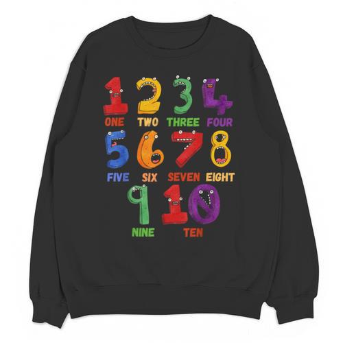 Learning Math Numbers Counting Back To School Teacher For Men Women Girls Kids Unisex Sweatshirt - teacherstshirts.com DE