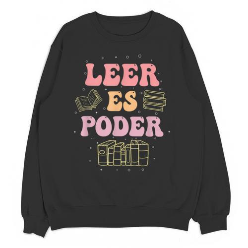 Leer Es Poder Groovy Spanish Teacher Bilingual Maestra Men Women Unisex Sweatshirt - teacherstshirts.com AU