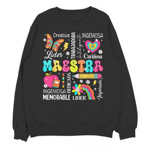Maestra Spanish Teacher Back To School Maestra De Espanol Unisex Sweatshirt - teacherstshirts.com AU