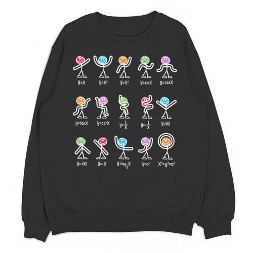 Math Equation Figures Algebra Dance Nerdy Teacher Joke For Men Women Girls Kids Unisex Sweatshirt - teacherstshirts.com DE