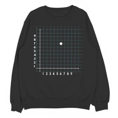 Math Teacher 67 Cartesian Grid Point Humor Unisex Sweatshirt - teacherstshirts.com