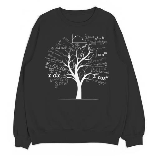 Mathematics Equation Mathematician Stuff Men Women AP Calculus Algebra Tree Math Teacher Nerd Geek Adults Kids Classic Fit Crew Neck Short Sleeve Small Unisex Sweatshirt - teacherstshirts.com UK