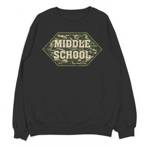 Middle School Camo Retro Back To School Teachers Unisex Sweatshirt - teacherstshirts.com UK